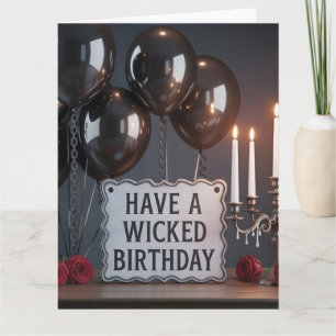Carte d'anniversaire gothique : 'Joyeux anniversai