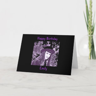 Carte d'anniversaire gothique personnalisée