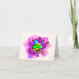 Carte d'anniversaire Graffiti Emoji