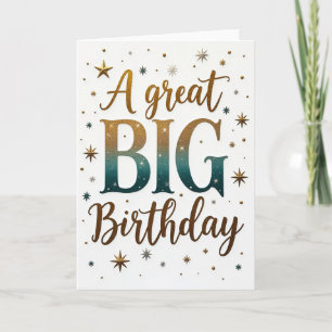 Carte d'anniversaire Grand Or