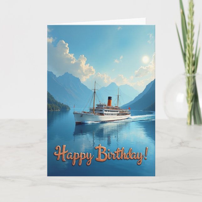 Carte d'anniversaire Grand Voyage (Devant)