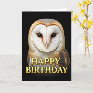 CARTE D'ANNIVERSAIRE GRANDE DUC BLOTTEE EN GROS PL