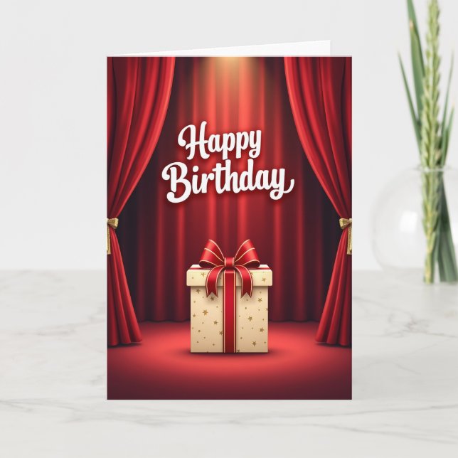 Carte d'anniversaire Grande Scène (Devant)