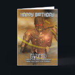Carte d'anniversaire Grandson avec Cyborg - Robot<br><div class="desc">Carte d'anniversaire Grandson avec Cyborg - Robot moderne</div>
