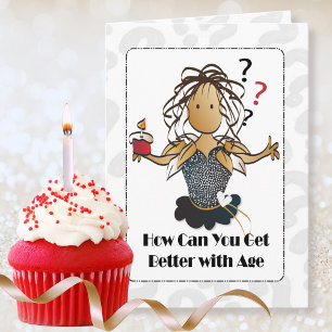Carte d'anniversaire gratuite amusante pour elle