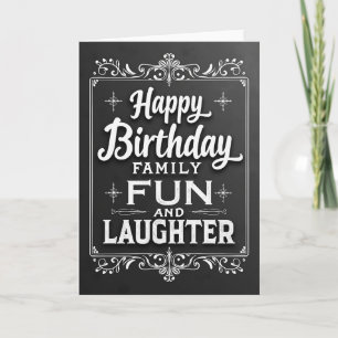 Carte d'anniversaire gravée