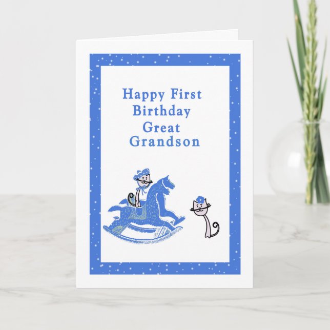 Carte d'anniversaire Great Grandson (Devant)