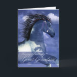 Carte d'anniversaire Great Grandson Equine Amériqu<br><div class="desc">Carte d'anniversaire Great Grandson Equine Style nord-américain indien</div>