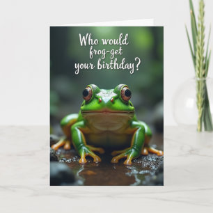 Carte d'anniversaire Grenouille Émeraude