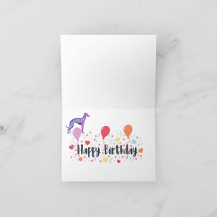 Carte d'anniversaire Greyhound