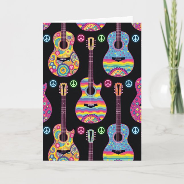 Carte d'anniversaire Groovy Music (Devant)