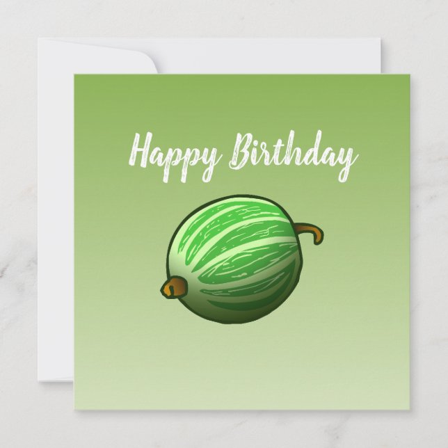 Carte d'anniversaire Groseille (Devant)