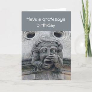 Carte d'anniversaire Grotesque