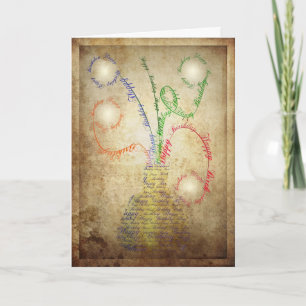 Carte d'anniversaire Grunge