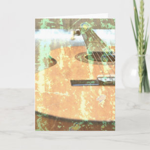 Carte d'anniversaire guitare