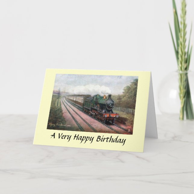 Carte d'anniversaire - GWR "Flying Dutchman" (Devant)