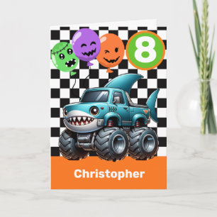 Carte d'anniversaire Halloween pour les 8 ans de M
