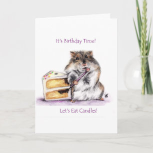 Carte d'anniversaire (Hamster)