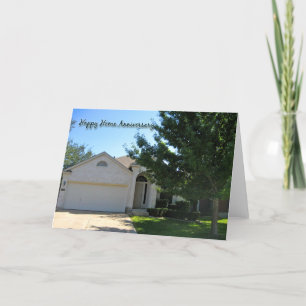 Carte d'anniversaire Happy Home