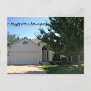 Carte d'anniversaire Happy Home