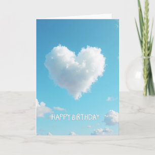 Carte d'anniversaire Heart Cloud