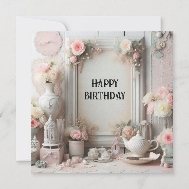 carte d'anniversaire heureuse (Devant)