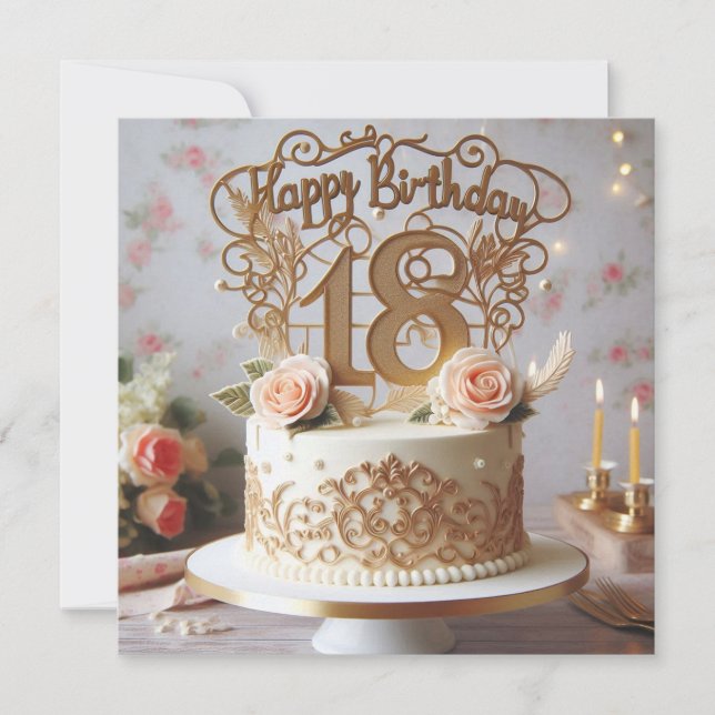carte d'anniversaire heureuse (Devant)