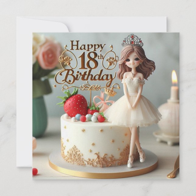 carte d'anniversaire heureuse (Devant)