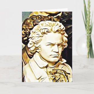 Carte d'anniversaire heureuse de Beethoven