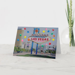 Carte d'anniversaire heureuse de Las Vegas