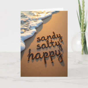 Carte d'anniversaire heureuse salée