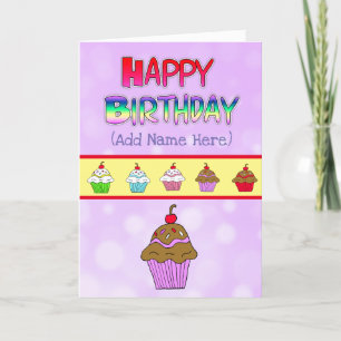 Carte d'anniversaire heureux personnalisé