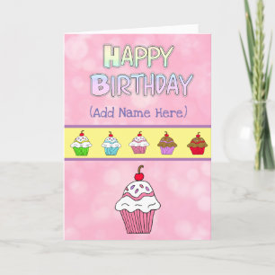 Carte d'anniversaire heureux personnalisé