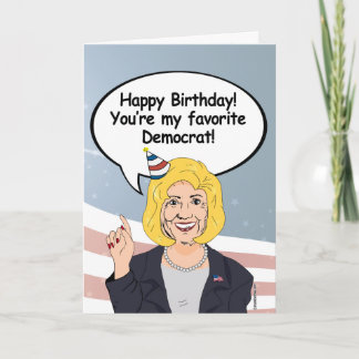 Carte d'anniversaire Hillary - Vous êtes ma démocr