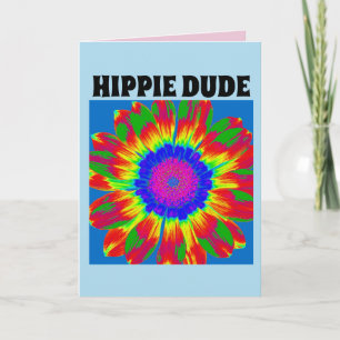 CARTE D'ANNIVERSAIRE HIPPIE DUDE