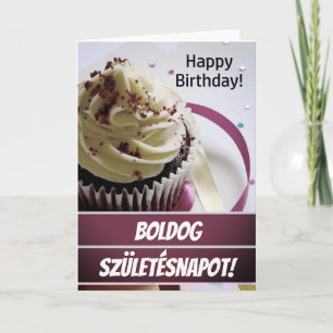 Carte d'anniversaire hongroise / Születésnapi Kösz