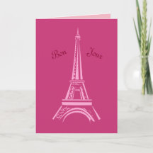 Carte d'anniversaire Hot Pink Paris