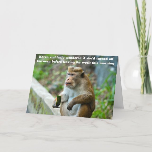 carte d'anniversaire humoristique (Devant)