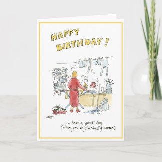 Carte d'anniversaire humoristique de bande
