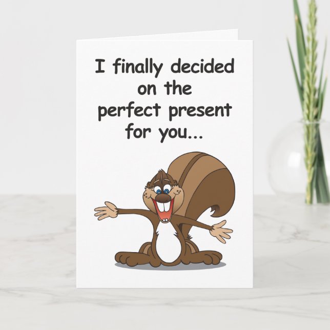 Carte d'anniversaire humoristique de grande (Devant)