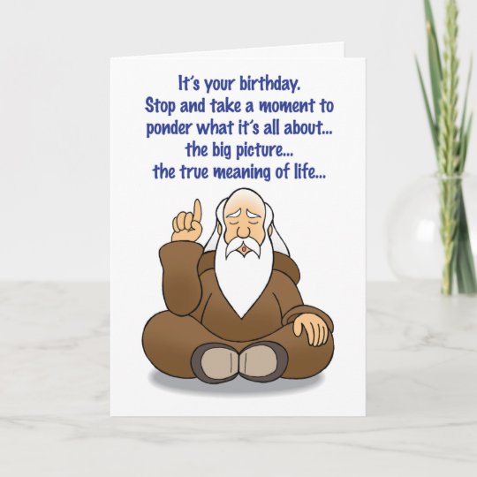 Carte D Anniversaire Humoristique De Guru Zazzle Fr