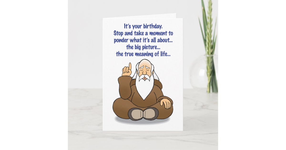 Carte D Anniversaire Humoristique De Guru Zazzle Fr