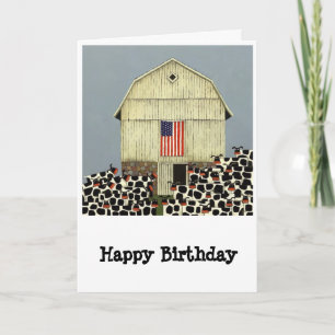 carte d'anniversaire humoristique de vache drôle