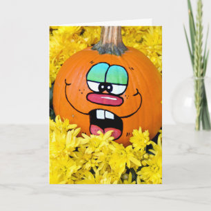 Carte d'anniversaire humoristique pour l'automne q