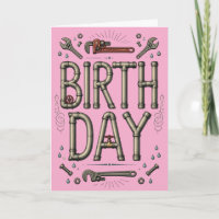 Carte d'anniversaire humoristique pour plombier Hu