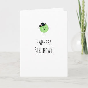 Carte d'Anniversaire Humourante Cute Pea