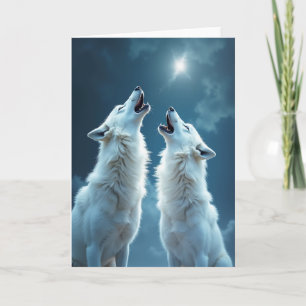 Carte d'anniversaire hurlement arctique
