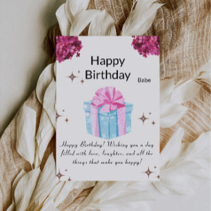 Carte d'anniversaire imprimable Joyeux Anniversair