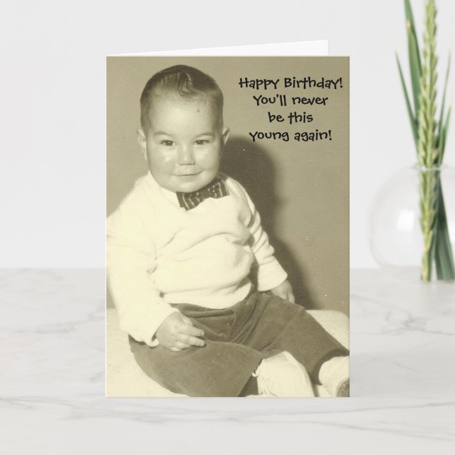 Carte d'anniversaire imprimée ou numérique mignonn (Devant)