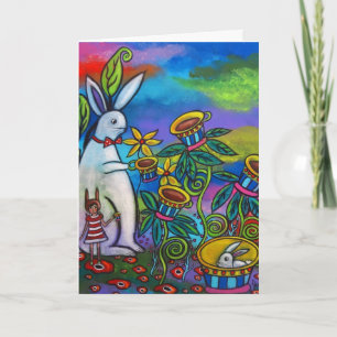 Carte d'anniversaire inattendue Tea Party